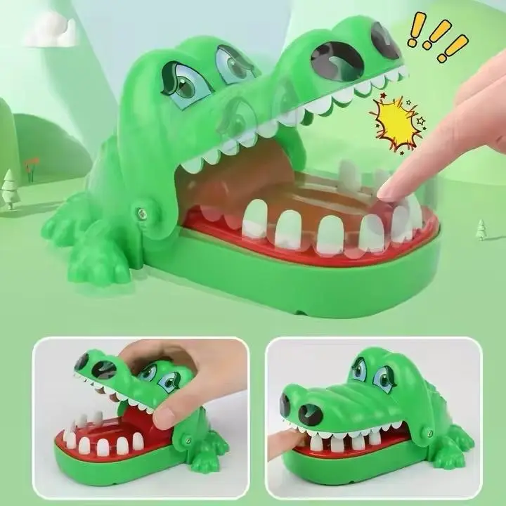Crocodile Teeth Toys For Kids Alligator Biting Finger Dentist Games. Funny For Party And Children Game Of Luck Pranks Kids Toys