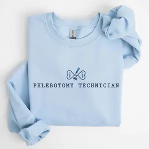 Phlebotomy Technician Short Sleeved T-SHIRT / Sweatshirt , Phlebotomy Technician Graduation Gift, Phlebotomy Tech Team Sweater, Phlebotomist Crew Crewneck Sweatshirt