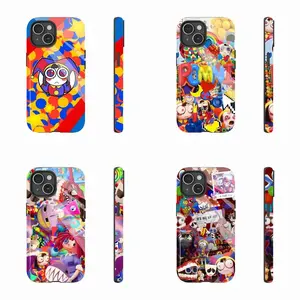 The Amazing Digital Circus Jester Cartoon Vibrant Two-In-One Drop-Resistant Mobile Phone Case Protection, Shockproof For IPhone 17-12, Pro Max, Pro Plus, and Samsung S25 24 23 Safety Case