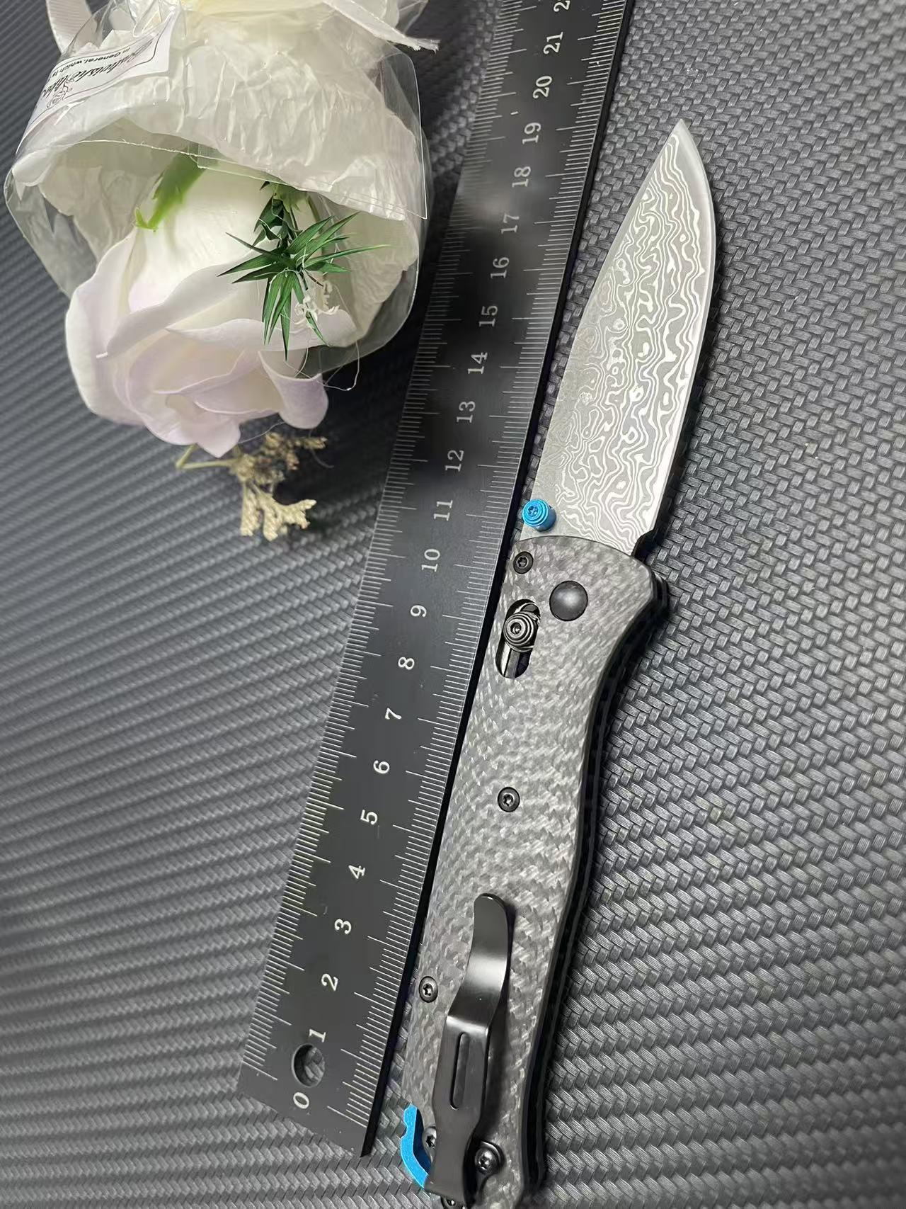 535 Tactical Multi-Tool, Carbon Steel Brazed Handle, High-Hardness Damascus Steel Blade, Outdoor Camping and Everyday Carry Tool Kit, Perfect Gift