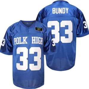 33 AL Bundy Football Jersey Blue Shirt 90S Hip Hop Clothing Party fathersdaygifts Athletic Compression Breathable Fabric Loose Silhouette Sporty Theme Christmas gifts SpringStatements