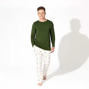 Vintage Holiday Bamboo Men's Pajama Set