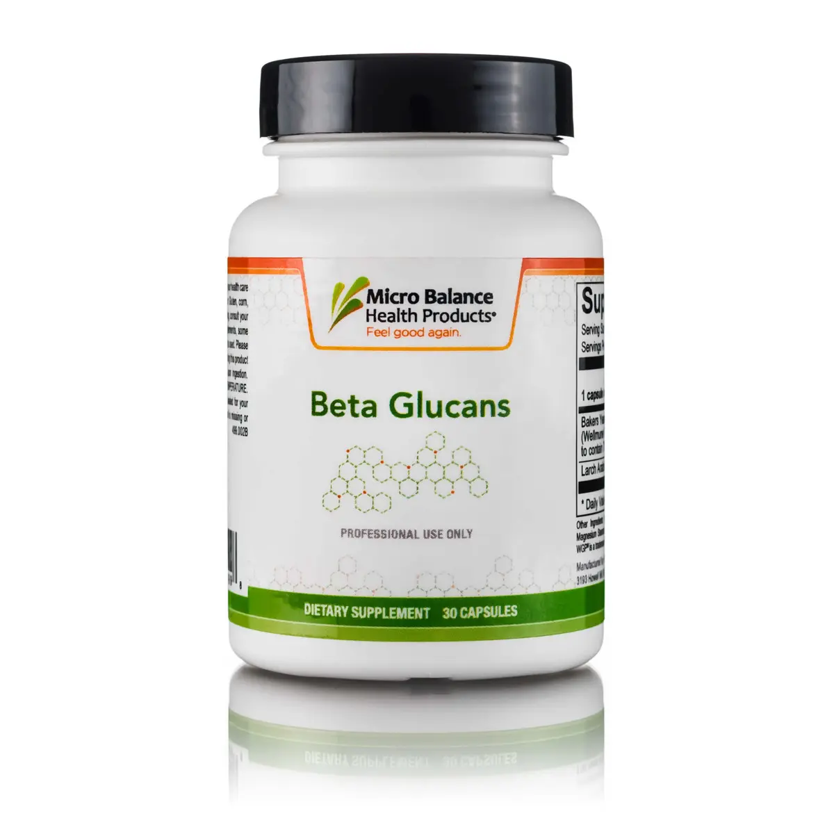 Beta Glucan Dietary Supplement, Yeast-Free Natural Vitamin Capsules for Healthcare Support