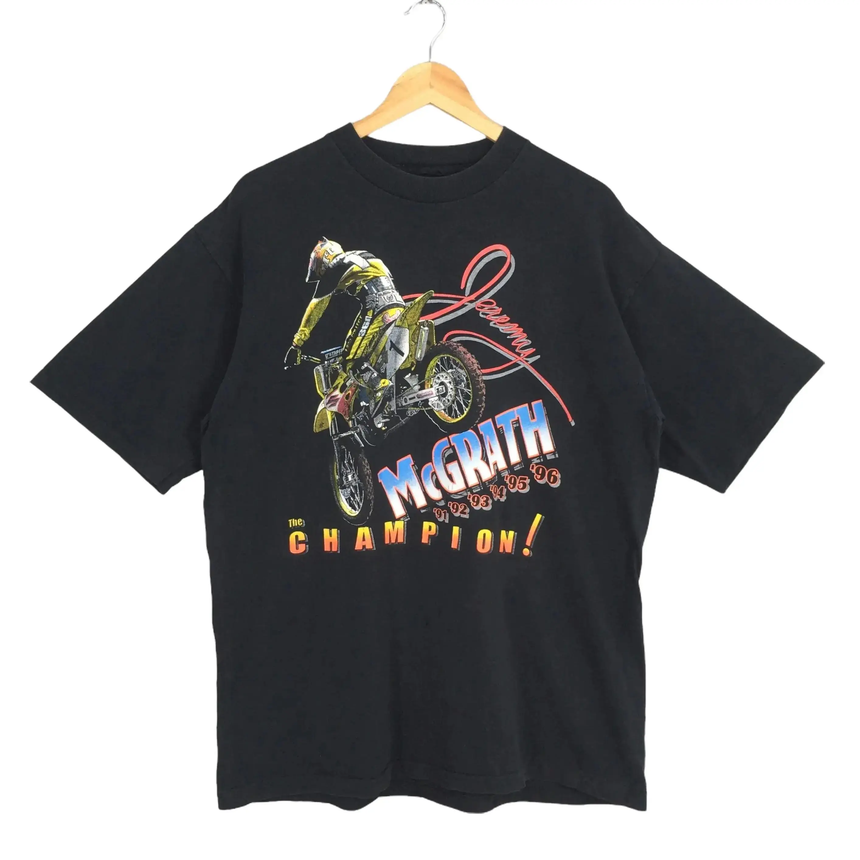 Vintage 1997 Jeremy McGrath Motocross, AMA Supercross 97 Champion Shirt, Dirt Bike Motorcycle T-shirt Sweatshirt Hoodie Reprint