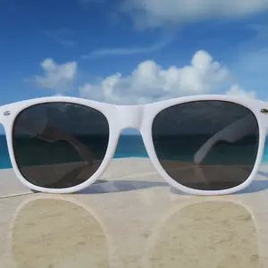 Laugh@Life Sunglasses - White Design, Round Shape, Lightweight Construction, Ideal for Sun Protection