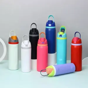 32 oz Colorful Insulated Tumblers – Durable, Stylish Drinkware with Easy Handle | Perfect for School, Work & Outdoors – Unique Design, BPA-Free Travel Mug for Hot & Cold Drinks