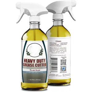 Degreaser Cleaner Heavy Duty Cleaning  16 oz - Kitchen Cleaner for Stubborn Splatters, Stove Top, Grill, Drip Pans, & Oven Cleaner - Safe   Surfaces -  Scent