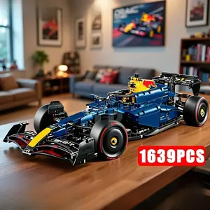2026 New 1639 Piece Technology Racing Car F1 Series Speed Champion Super Sports Car Building Blocks Adult Car Set Kit Durable