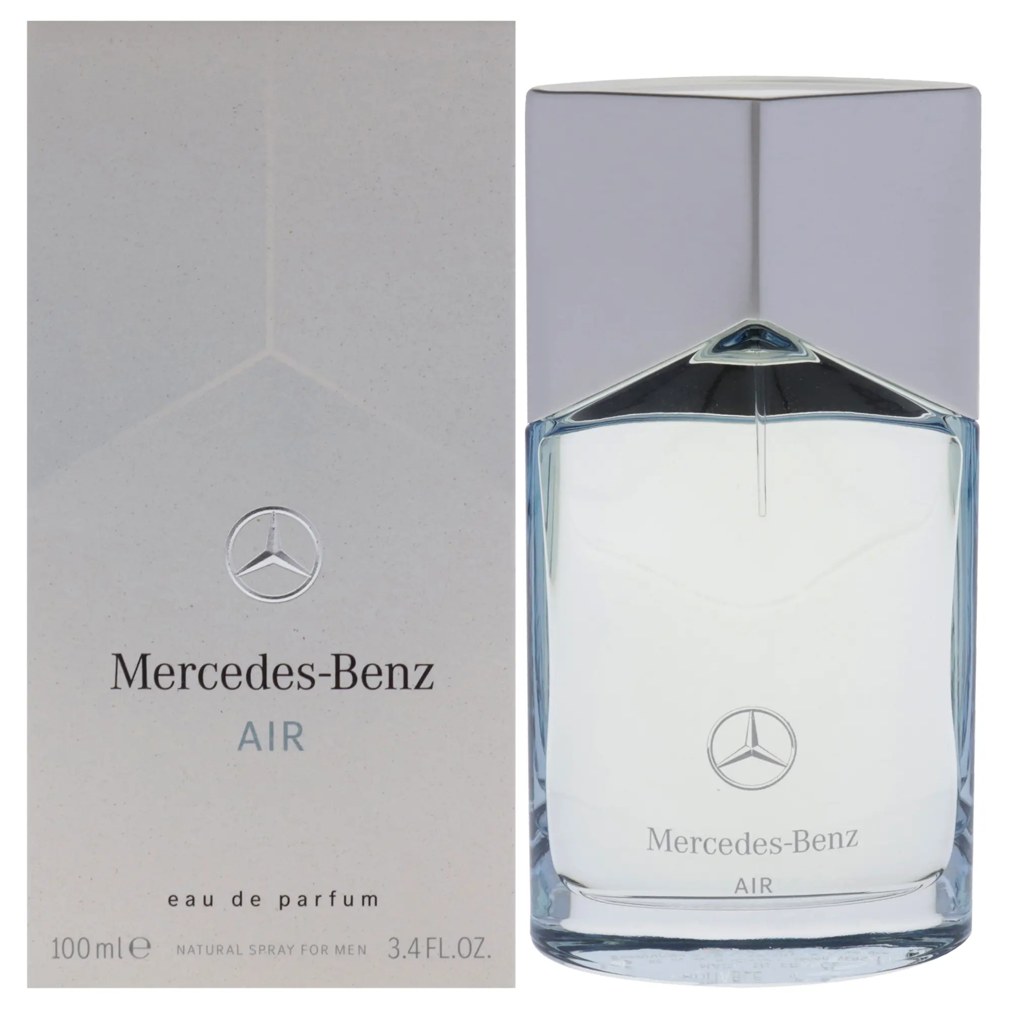 Mercedes-Benz Air Eau de Parfum for Men, Signature Scent in a Refillable Fragrance Spray Bottle, 3.4 oz / 100 ml, Single Box, Eau De Toilette Spray Unisex Fragrance