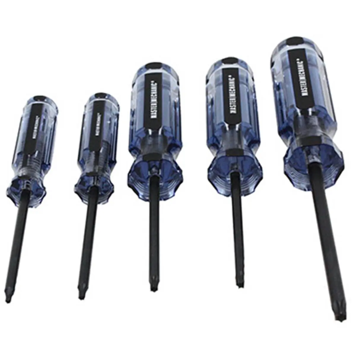 Pratt-Read 167488 Master Mechanic Torx Screwdr Set, 5 Piece, 5-Piece Set, Torx Bits, 5 Pieces