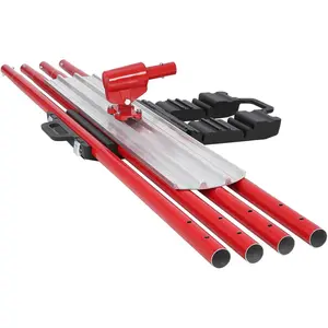 Garvee Bull Float Magnesium Concrete Float, Aluminum Magnesium Alloy Concrete Float，48 x 8" Round End Tool, with Adjustable Bracket, Easy to Use with 4 Float Handle Bracket,