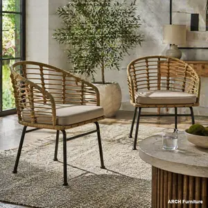 ARCH RANDY Tub-Shaped Polyethylene Single-Seat Armless Legged Chair, Compact Modern Accent Indoor Furniture Chair, Modern Accent Chair