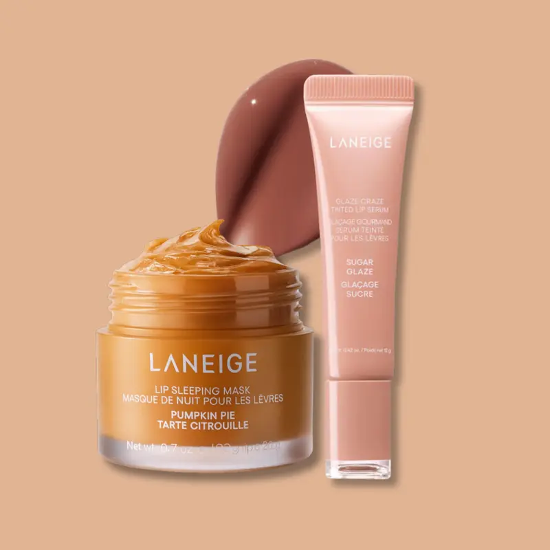 Holiday Glaze Duo, Pumpkin Pie Lip Sleeping Mask & Glaze Craze