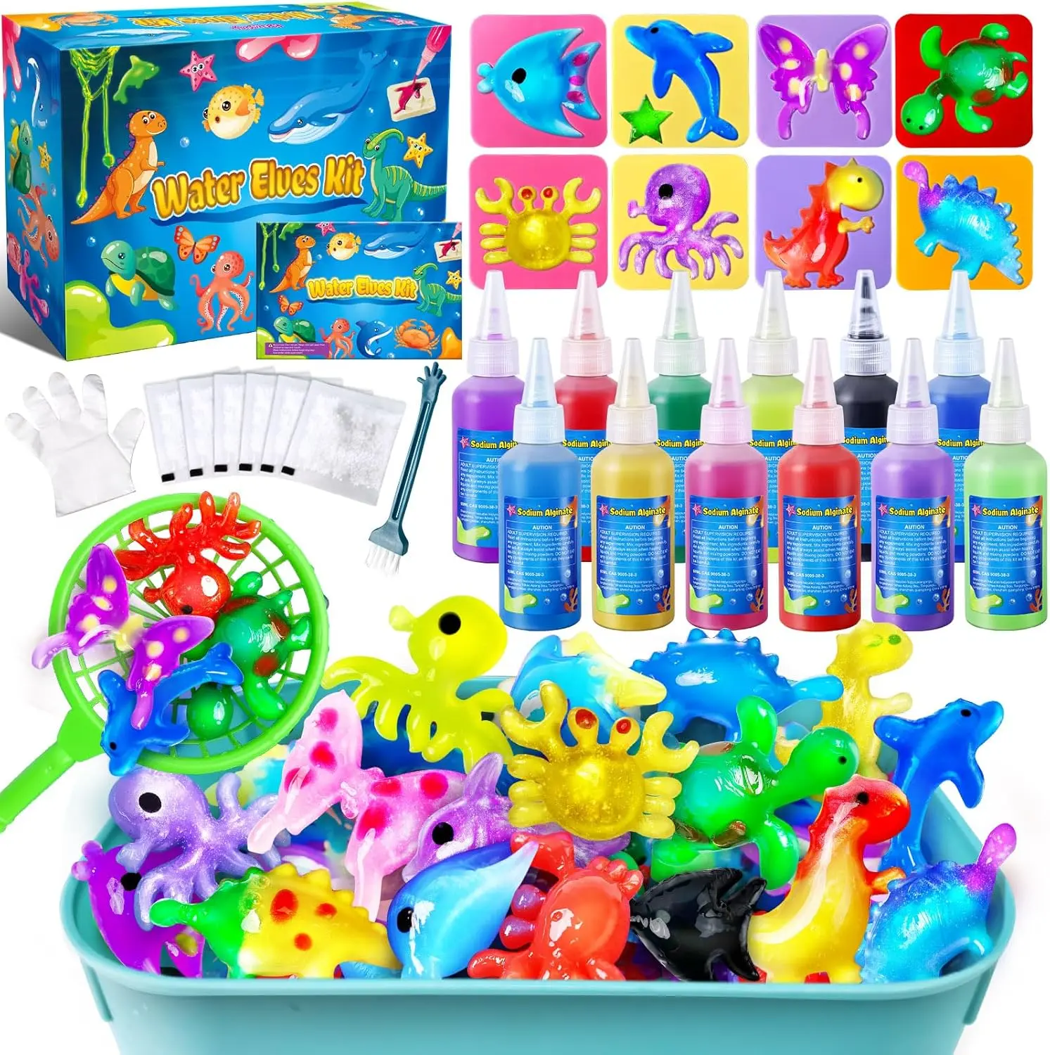 Kacwsoay Magic Water Elf Toy Kit for Kids - DIY Squishies Maker Crafts Birthday Gifts for Boys and Girls