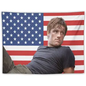 Josh Actor hutcherson Tapestry Wall Hanging Flag Art Aesthetic Poster Dorm Tapestries For Bedroom Party Home Living Room Decor