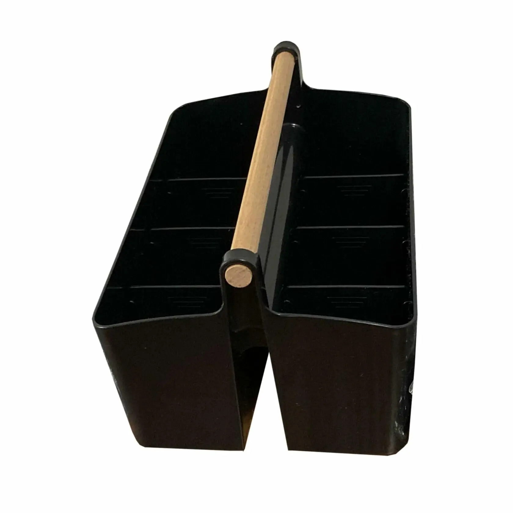 LUEUR Cleaning Caddy Organizer with Handle, Multiple Compartments, Black