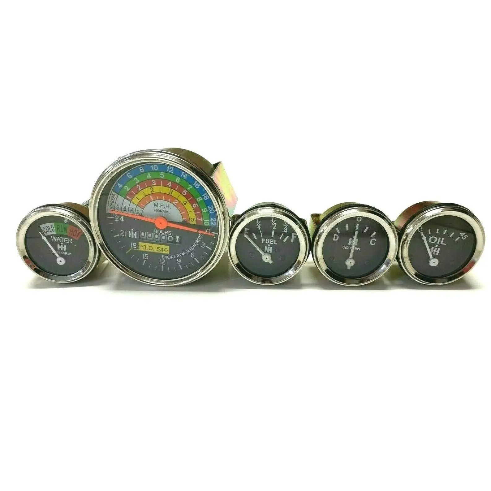 Farmall IH Tachometer Gauge Kit 353868R91 362177R94 — Fits 460 560
