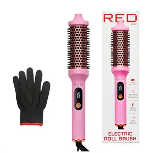 Heated Roll Brush 2 in 1 Curling Iron & Volumizing Hair Brush