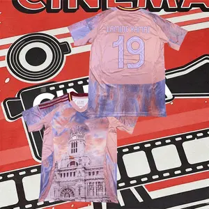 No.19 Lamine Yamal Dreamy Pink-Purple Gradient Short-Sleeve Collector's Edition Soccer Jersey
