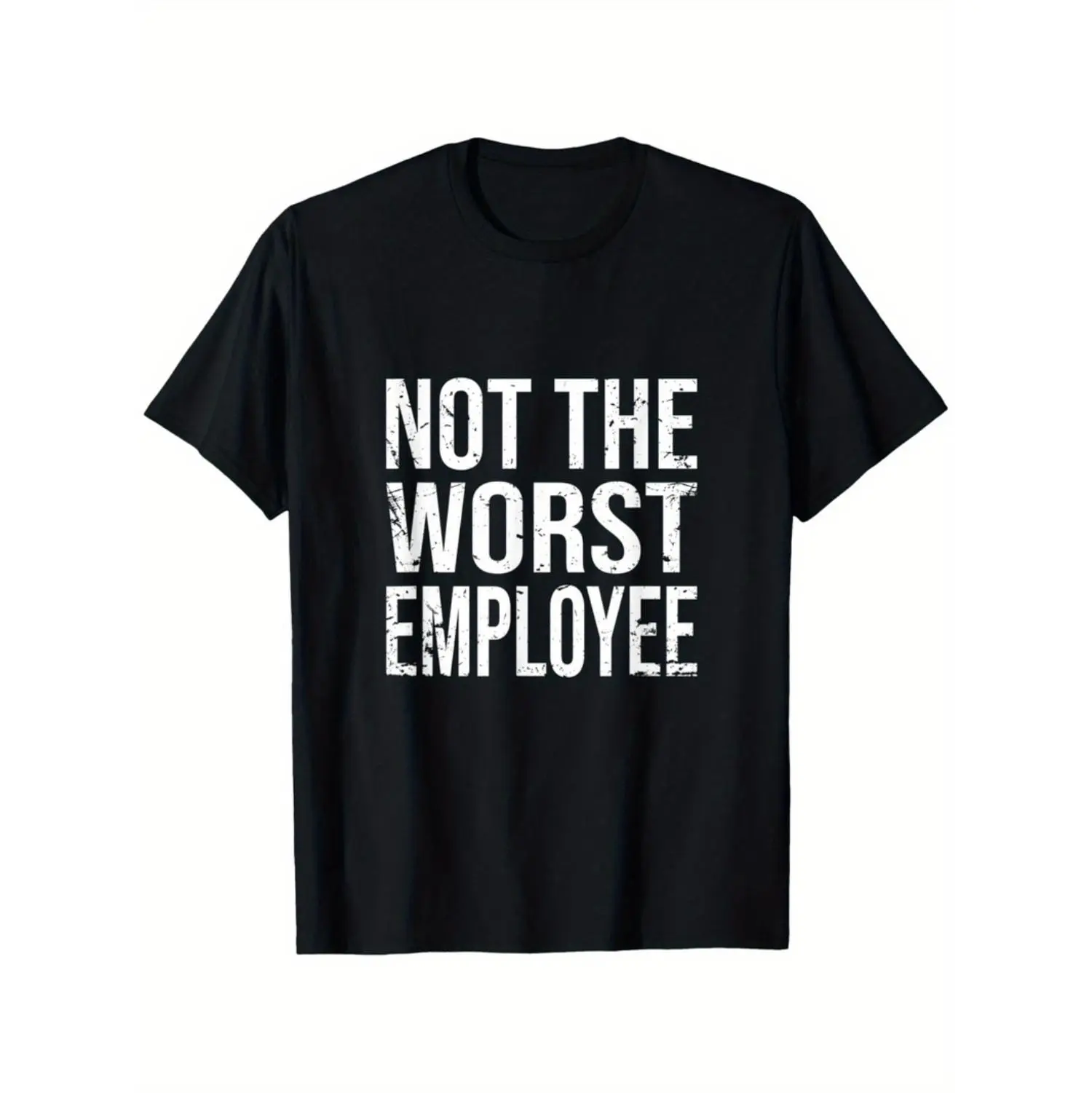 100% Cotton Golf Gift T-Shirt For Men and Women Hilarious Not The Worst Employee Graphic Tee Unisex Cotton Round Neck Casual Wear Distressed Print Lightweight And Breathable For Everyday Outfits