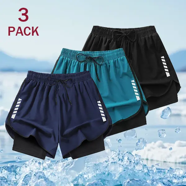 Men's Side Full-Zip Parachute Shorts, Dry-Fit Sweatproof Menswear Activewear with Mesh Paneling, Lightweight Smooth Windproof Skin-Friendly Breathable Athletic Fabric for Moisture Wicking, Dry-Fit Men's Shorts, Sweatproof Men's Shorts