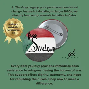 Sudan Flag Button | Free Sudan Activist Pin Custom Pin Buttons