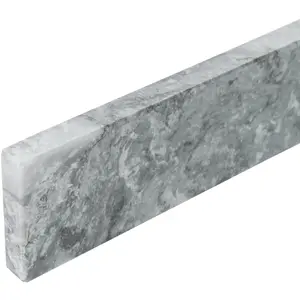Chelsea Grey Marble Stone Vanity Backsplash