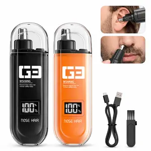 Rechargeable Nose, Ear & Facial Hair Trimmer, Gentle Grooming Clipper for Men & Women, Waterproof with Easy Cleaning