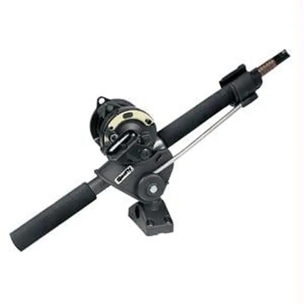 Scotty 240 Striker Stainless Steel Rotating Support Fishing Rod Holder with 241 Side-Deck Mount, Ideal for Sturgeon, Halibut Fishing Gear, Deck/Side Mount, Easy Lock Ring, Inner Support Rotates With Rod, Muskie Halibut Sturgeon, Rods