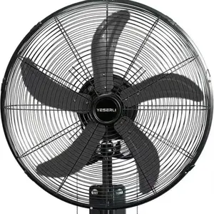 20 Inch Oscillating Wall Mount Fan, Wall Fan with 3 Speed Adjust,5000 CFM outdoor wall mount fan，1700RPM outdoor for Warehouse, Garage,Commercial, Workshop, Patio,Factory and Basement,Black