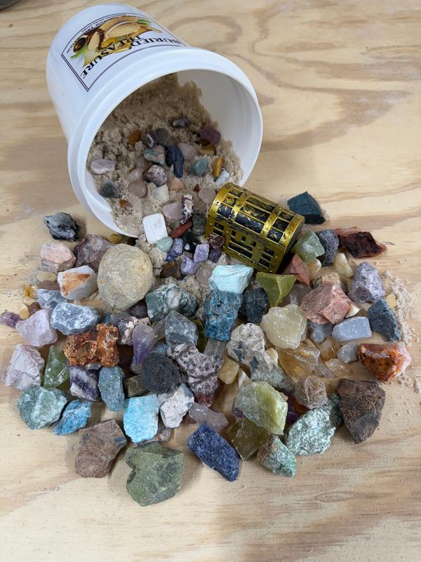 THE MINI MINER - QUART SIZED NATURAL CRYSTAL RAW STONE MINING BUCKET