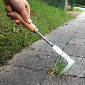 Manual Stainless Steel Weed Wacker, Ergonomic Handle, Durable Grass Cutter Tool, No Power Needed, Comfortable Grip, Strong Structure, Lawn Trimmer