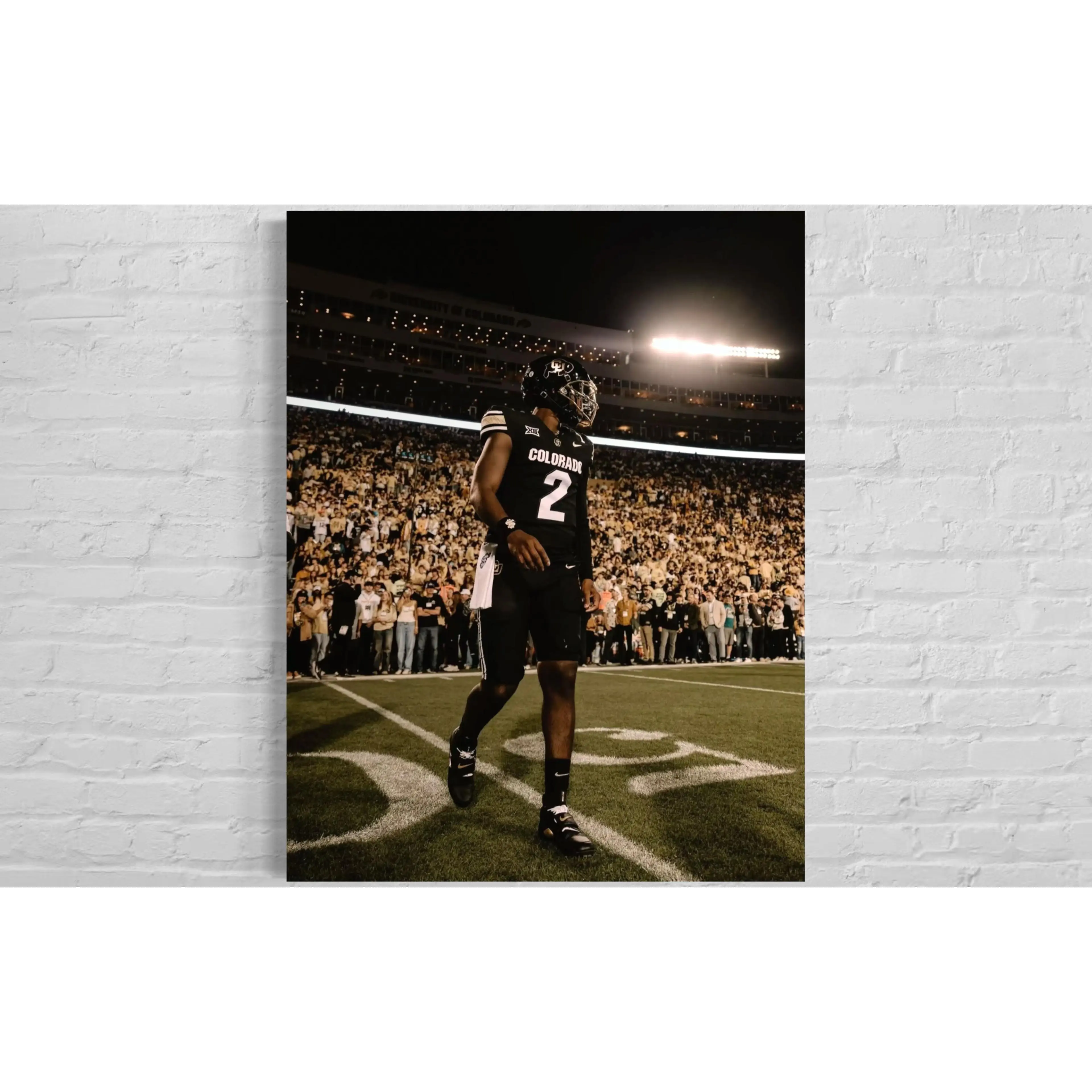 Shedeur Sanders Matte Vertical NFL Art Print Poster - Multi-Size (12x16,18″x24″,20″x30″) 1-Piece Football Fan Gift, Minimalist Signed Bedroom Home Wall Decoration, 20″ X 30″