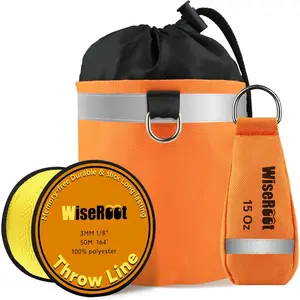 Arborist Throw Line Kit: Ultra Slick Throw Rope & 11/15Oz 900D Throw Weight with Reflective Storage Bag, Arborist Equipment for Tree Work, Climbing, Trimming, High Limb Rigging