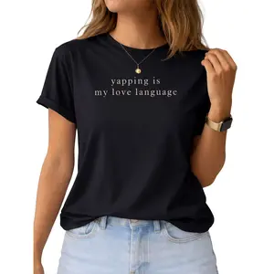 ChicCotton Yapping Is My Love Language   Shirt, Funny Yapper T-shirt, Professional Yapper Graphic Tee, Funny Quote Clothing