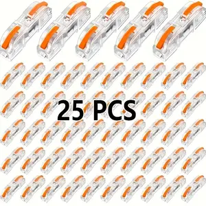 25-Piece Multi-Function Quick Connect Terminals, Compact Lever Connector Nuts, Electrical Connectors for Safe Circuit Connections