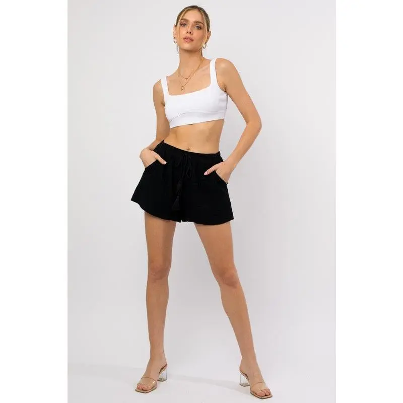Flare Double Gauze Shorts