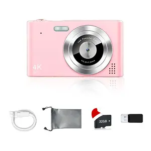 Teenage Digital Camera, High Definition Camera, Ultra HD 4K 48mp with 32GB SD Card, 16x Digital Zoom, Anti-Shake, Compact, Portable, Perfect Christmas Gift
