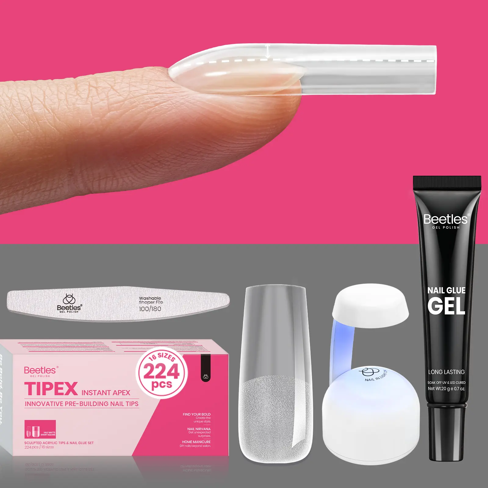 224Pcs Long Square Essential Kit