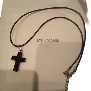 black cross necklace