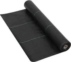 Weed Barrier Landscape Fabric, 5oz 4ft x 50ft Durable & Heavy Duty Weed Block Gardening Mat-Eco-Friendly & Convenient Design for Soil Stabilization, Landscaping, Weed Barrier