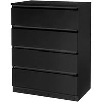 black 4 Drawer