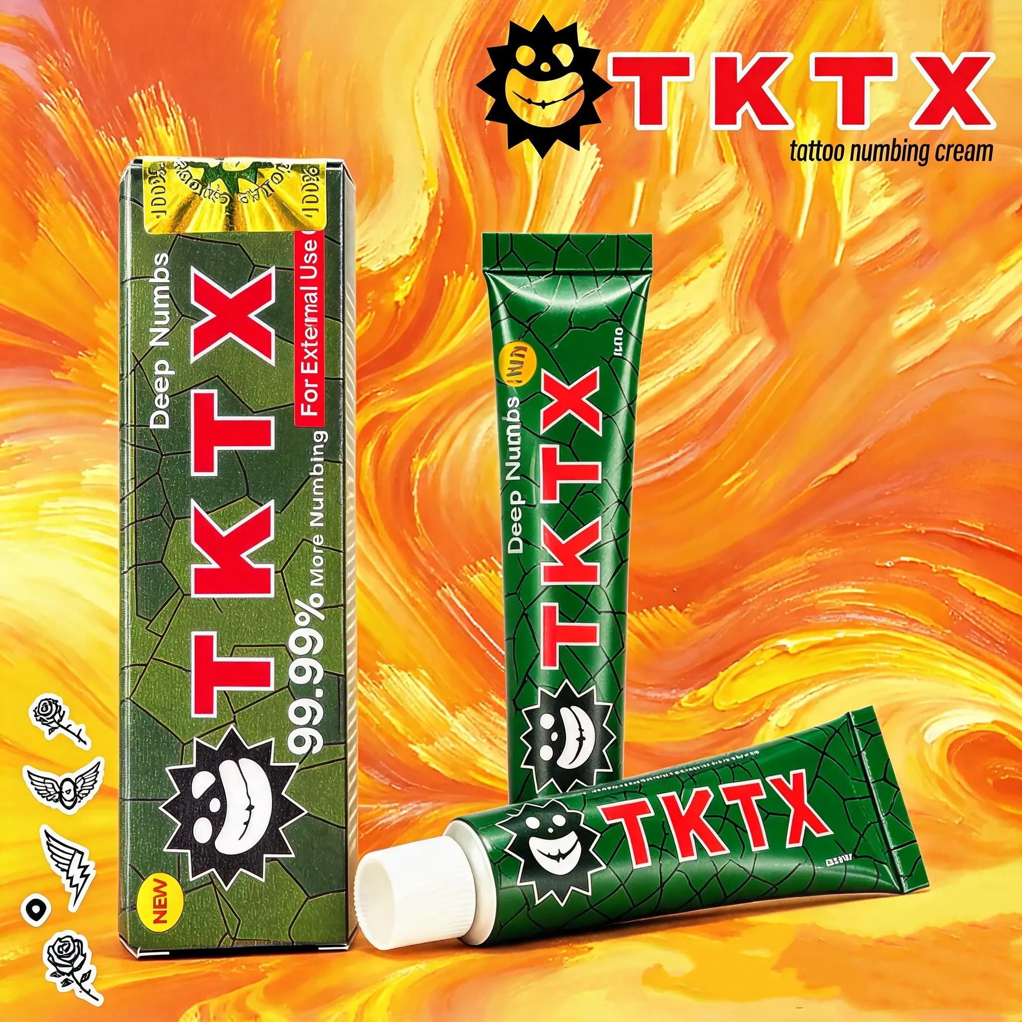 TKTX —Tattoo Numbing Cream—99% Anesthetic Paste for Pain-Free Tattoo Procedures - 6-8 Hour Local Relief—Multi-Use for All Skin Types—10g Long-Lasting Formula— Tattoo Removal Piercing Experience Itching Skin Calming