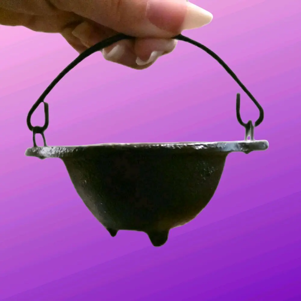 2.5" Cast Iron Cauldron - Witchcraft Altar Decoration Piece