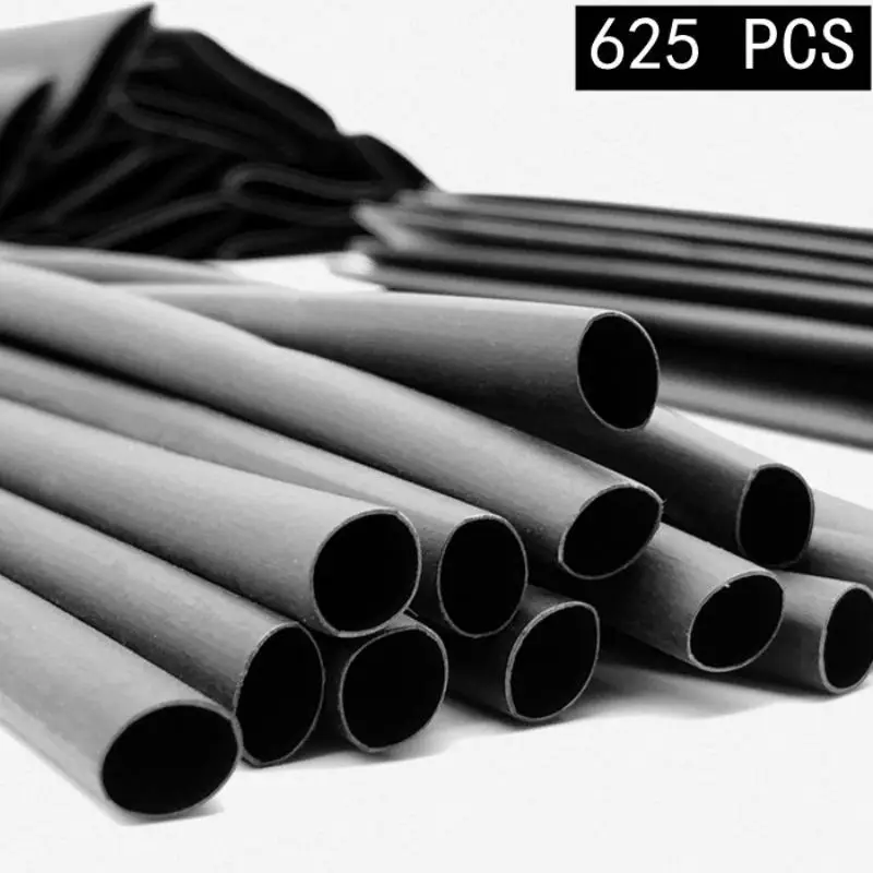 625pcs Heat Shrinking Tube, Heat Shrinkable Tube Insulation Sleeve, Cable Wire Protective Sleeve for Electrician, Household Appliance Parts
