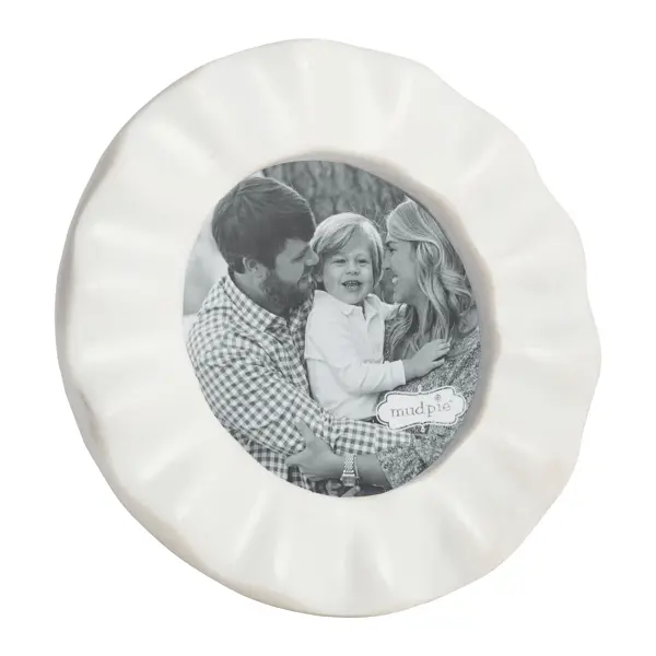 CIRCLE RUFFLED MARBLE FRAME