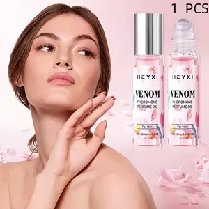 Women's pheromone roll-on perfume, naturally fresh with floral and fruity scents, long-lasting and romantically fragrant, unique and distinctive, exuding charm at all times, convenient for daily use and dates.