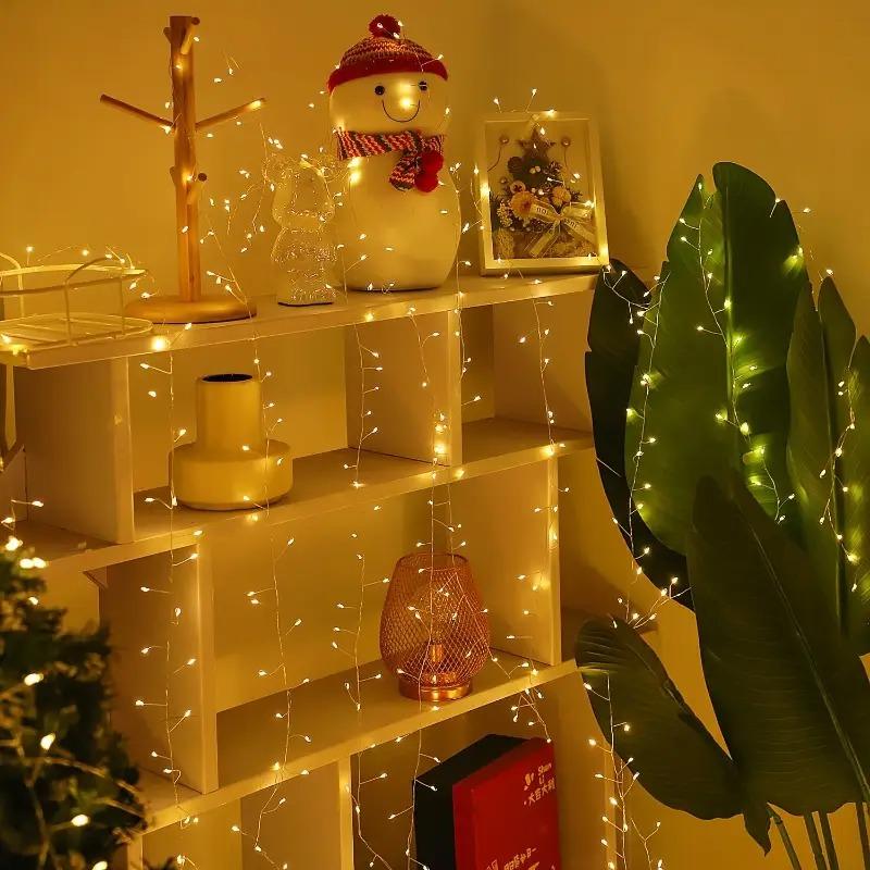 LED Fairy Lights String, Super Bright Led 65.6ft 600 Leds Warm /cold /rainbow Colors, USB Powered Remote Control Firefly Light for Christmas Wedding Party