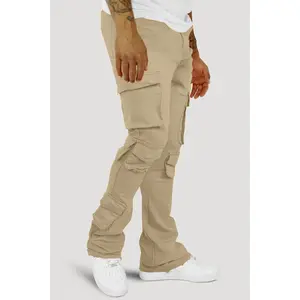 Vortex Cargo Stacked Denim (Khaki)