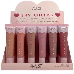 Rubor Líquido Shy Cheeks Amuse - Venta al por Mayor Display 24 Unidades (BL3098MIX)